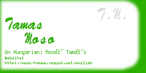 tamas moso business card